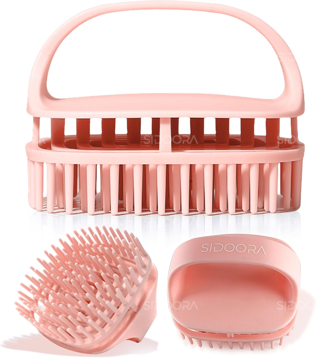 Scalp Massage Brush - Peach Pink